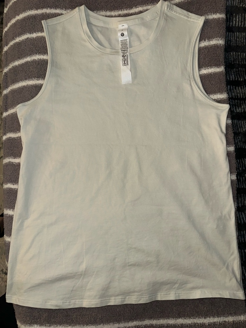 lululemon athletica All Yours Crewneck Sleeveless Tank in Light Ivory